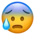 Anxious Face With Sweat