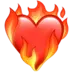 Heart on fire