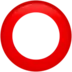 Hollow Red Circle