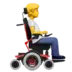 Person In Motorized Wheelchair Facing Right