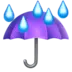 Umbrella With Rain Drops