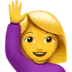 Woman Raising Hand