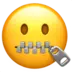 Zipper-Mouth Face
