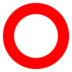 Hollow Red Circle