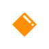 Small Orange Diamond