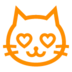 Smiling Cat With Heart-Eyes