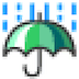 umbrella-with-rain-drops Emoji au-by-kddi
