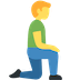 man-kneeling-facing-right Emoji discord