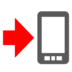Mobile Phone With Arrow