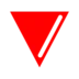 Red Triangle Pointed Down