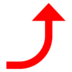 Right Arrow Curving Up