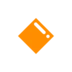 Small Orange Diamond