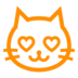 Smiling Cat With Heart-Eyes