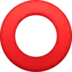Hollow Red Circle
