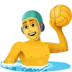Man Playing Water Polo