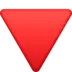 Red Triangle Pointed Down
