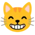 Grinning Cat With Smiling Eyes