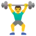 Man Lifting Weights