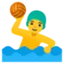Man Playing Water Polo