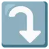Right Arrow Curving Down