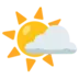 Sun Behind Small Cloud