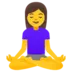 Woman In Lotus Position