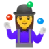 Woman Juggling