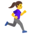 Woman Running Facing Right