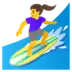 Woman Surfing