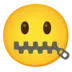 Zipper-Mouth Face