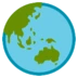 Globe Showing Asia-Australia