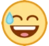 Grinning Face With Sweat