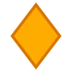 Large Orange Diamond