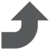 Right Arrow Curving Up