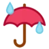 Umbrella With Rain Drops