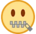 Zipper-Mouth Face