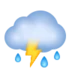 Cloud With Lightning and Rain
