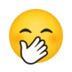 Face With Hand Over Mouth