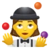 Woman Juggling