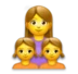 Family: Woman, Girl, Girl