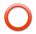 Hollow Red Circle