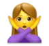 Woman Gesturing NO