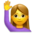 Woman Raising Hand