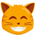 Grinning Cat With Smiling Eyes