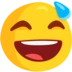 Grinning Face With Sweat