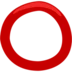 Hollow Red Circle