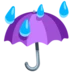 Umbrella With Rain Drops