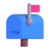 Closed Mailbox With Raised Flag