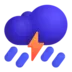 Cloud With Lightning and Rain
