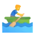 Man Rowing Boat